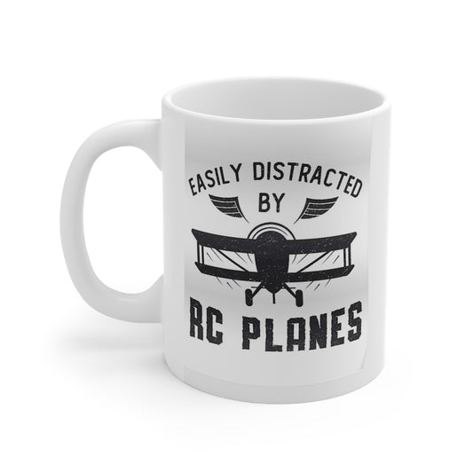 RC Mug - Easily distracted -RC Planes, 11oz
